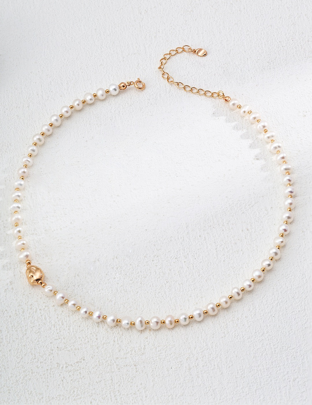 Elegant Natural Pearl Necklace and Bracelet Set | 925 Sterling Silver