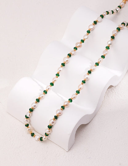 Pearl - Emerald Necklace: Combining the Softness of Pearls and the Gorgeousness of Emeralds