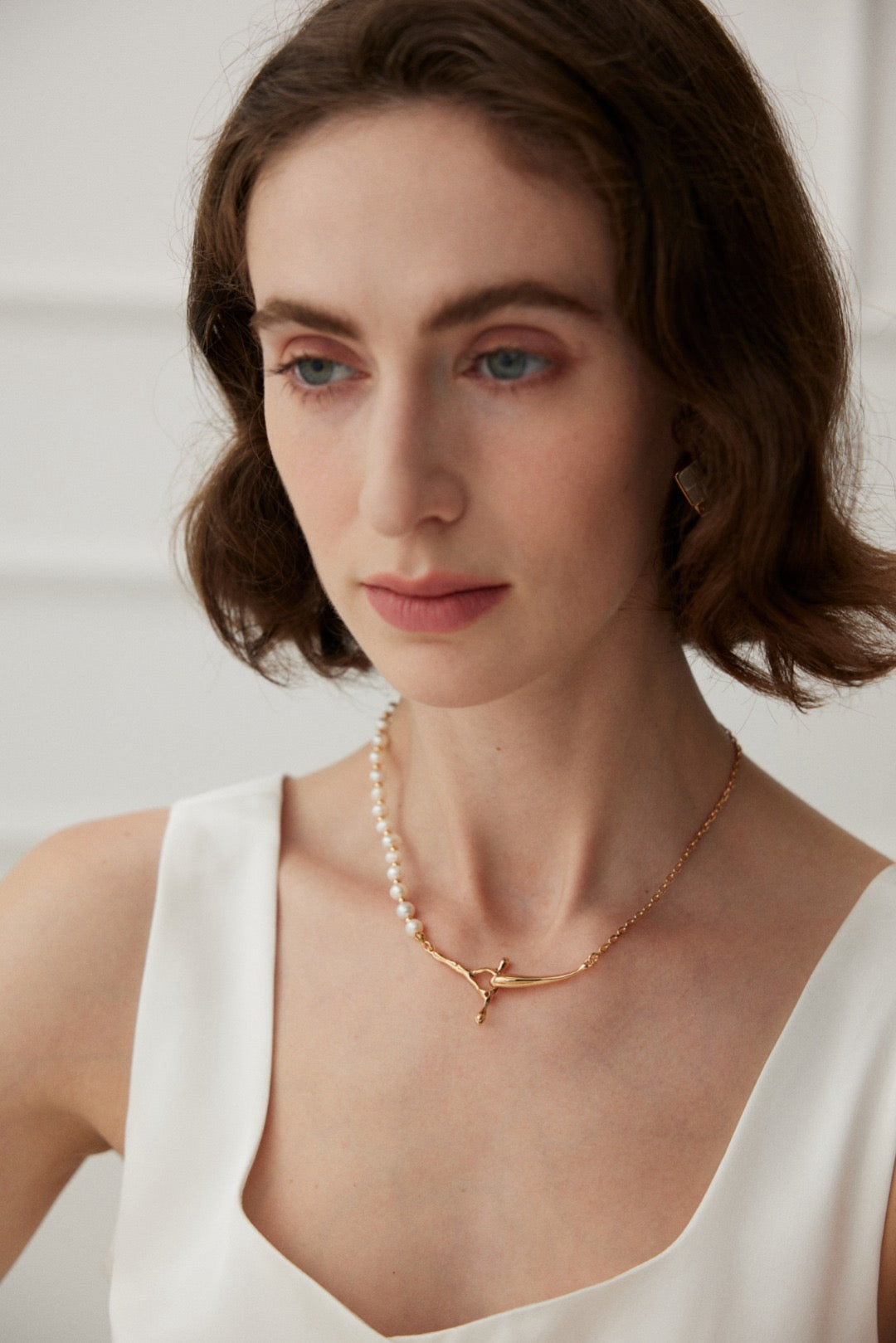 Retro - gold Sterling - silver Pearl Necklace: A Fusion of Classic and Elegance