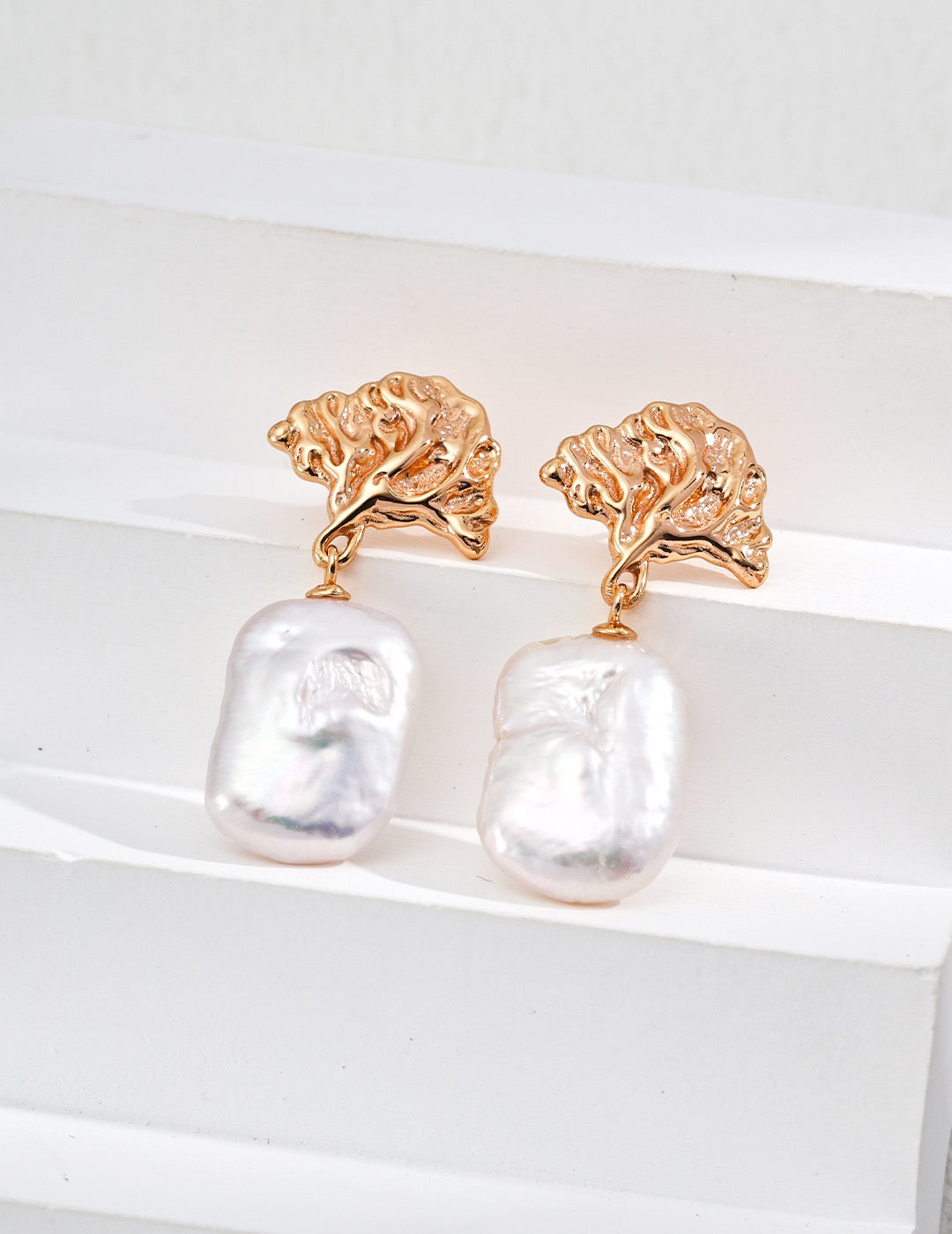 Timeless Grace | Vintage Sterling Silver Natural Pearl Earrings